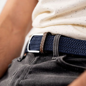Bleu Ardoise - Ceinture Tressée