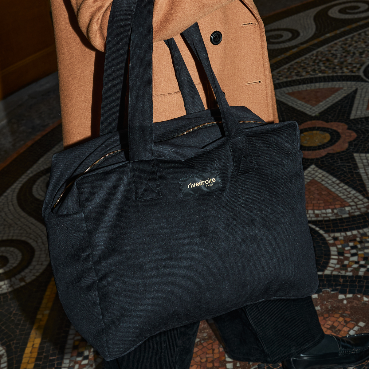 Célestins - Black Corduroy - Sac 24h/week-end - Velours côtelé