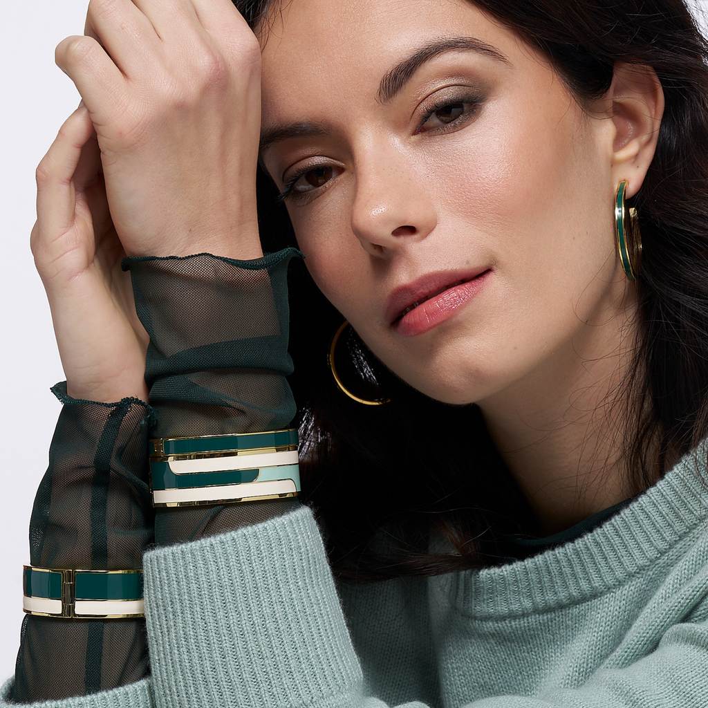 Bracelet Bangle - Vert Forest