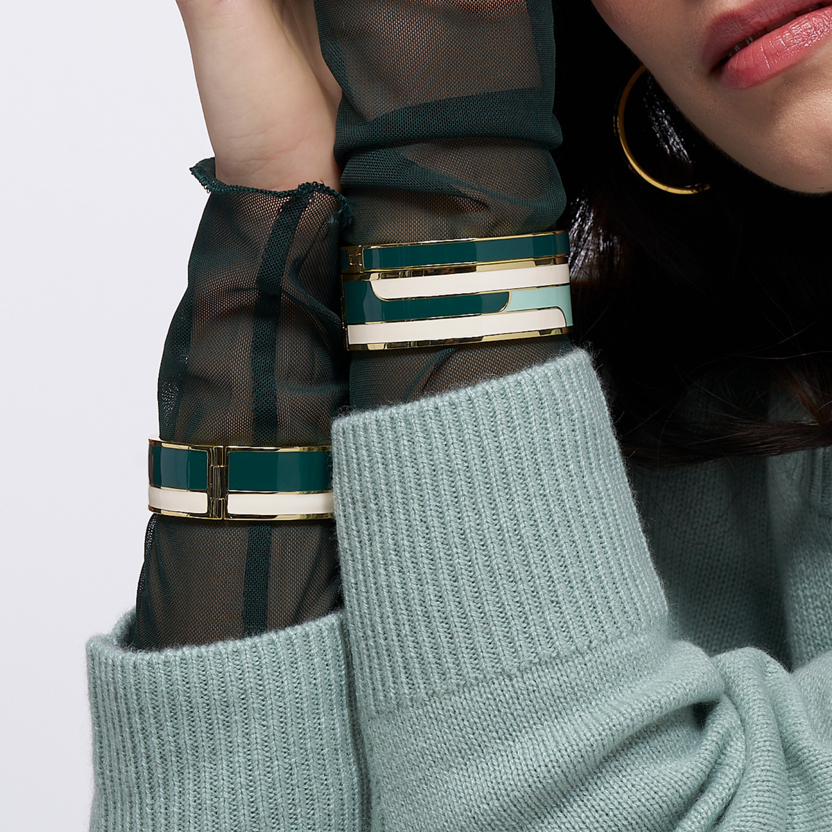 Bracelet Bangle - Vert Forest