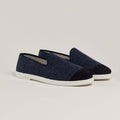 Chausson en laine, bleu marine - Homme