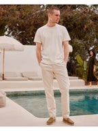 Espadrille homme coton, olive beige- Homme