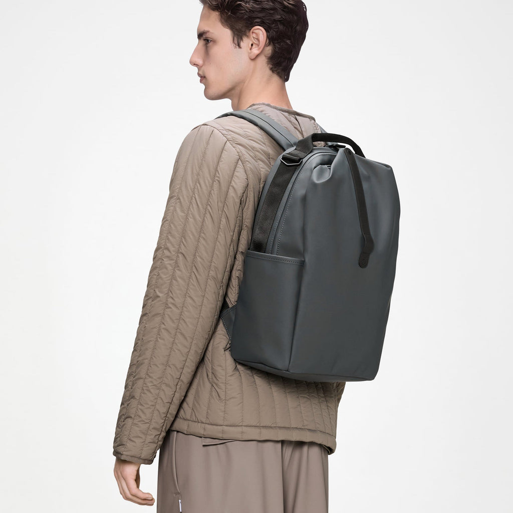 Clip Front Backpack - Dark Grey