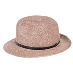 Chapeau Papier et Lien Cuir - Cacao