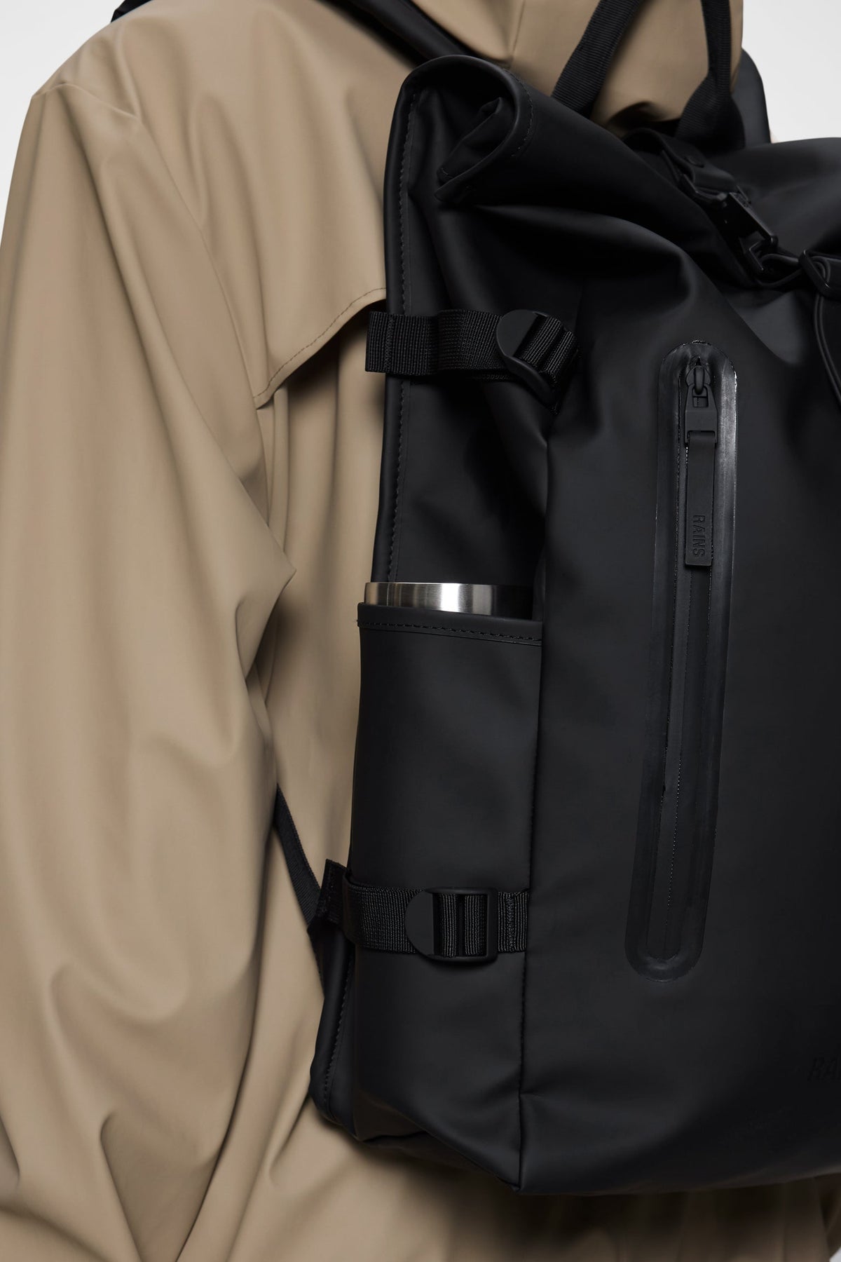 Rolltop Rucksack LARGE - Black