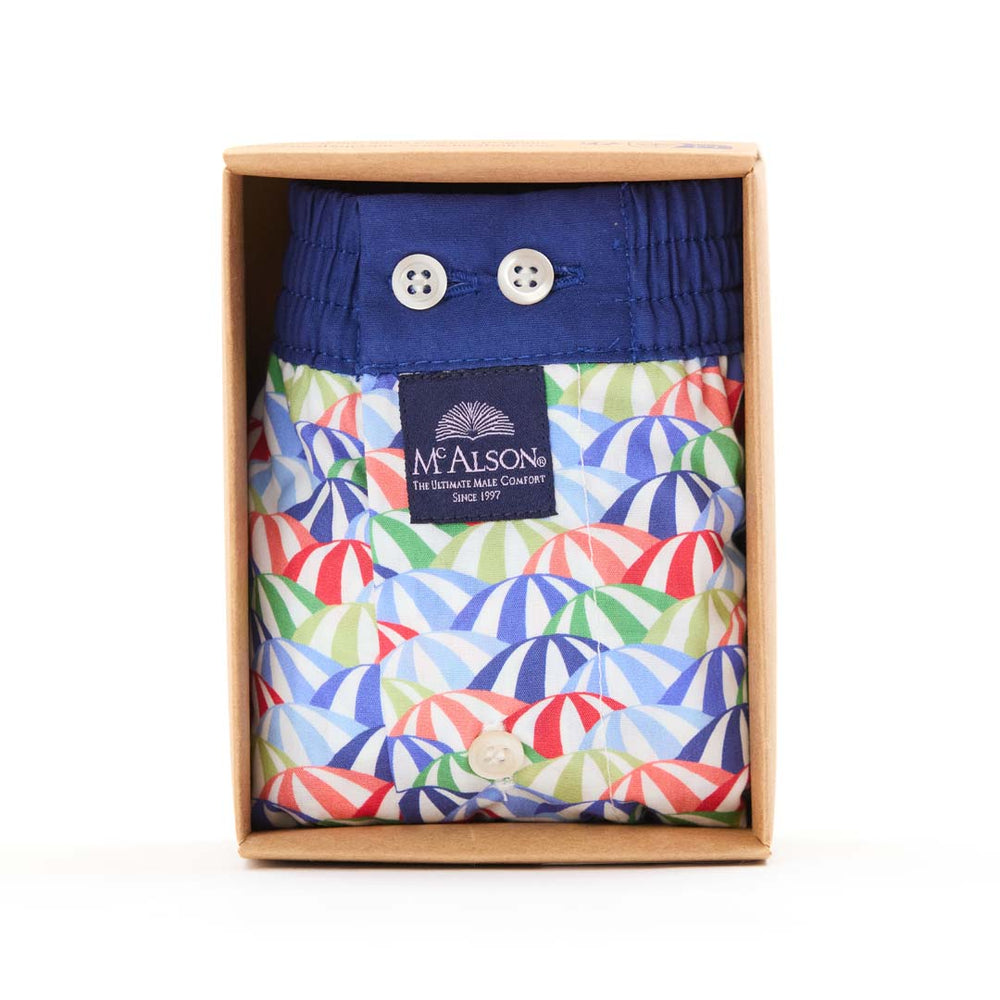 M5356 - Parasols bleu, vert & rose