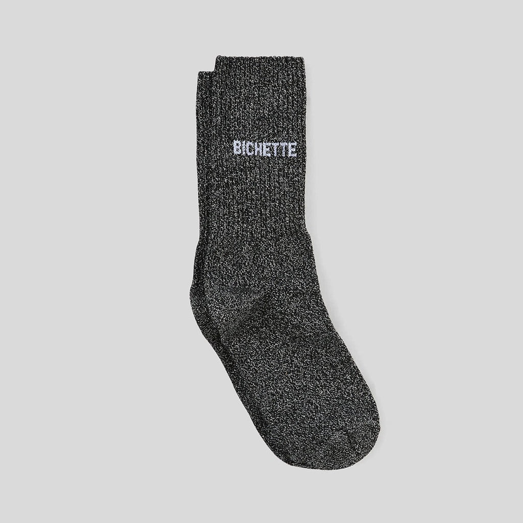 Bichette - Chaussettes pailletés Noir