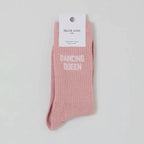 Dancing Queen - Chaussettes paillettes Rose