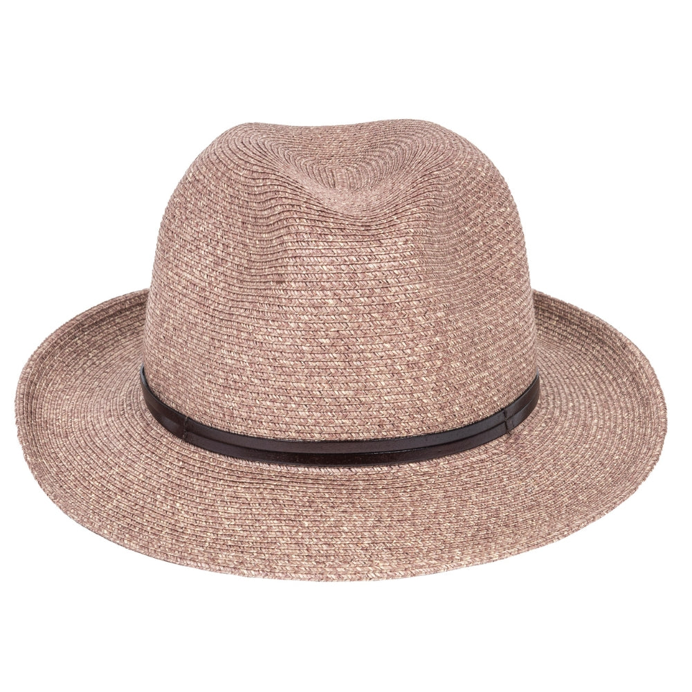Chapeau Papier et Lien Cuir - Cacao