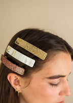 Barrette PAIBOR MIDNIGHT GLOW - clic-clac 9 cm