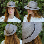 Chapeau Papier et Lien Cuir - Cacao