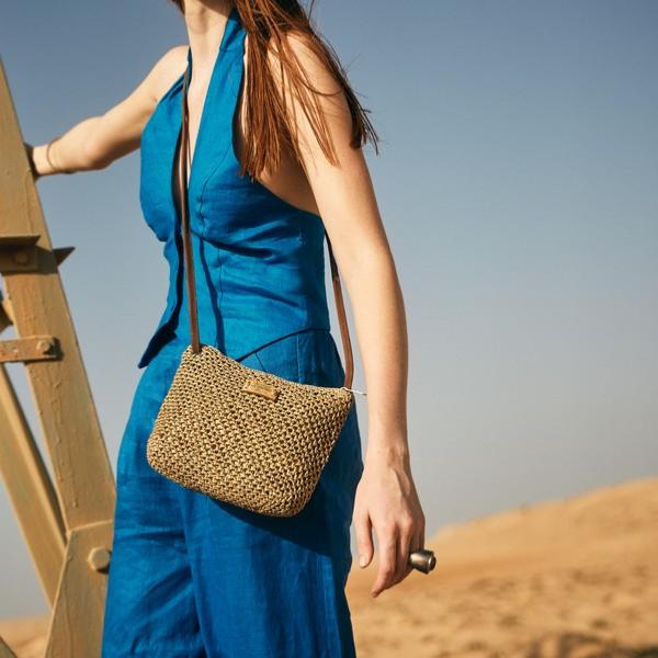 COTINOA - Sac & Pochette en raphia AM797