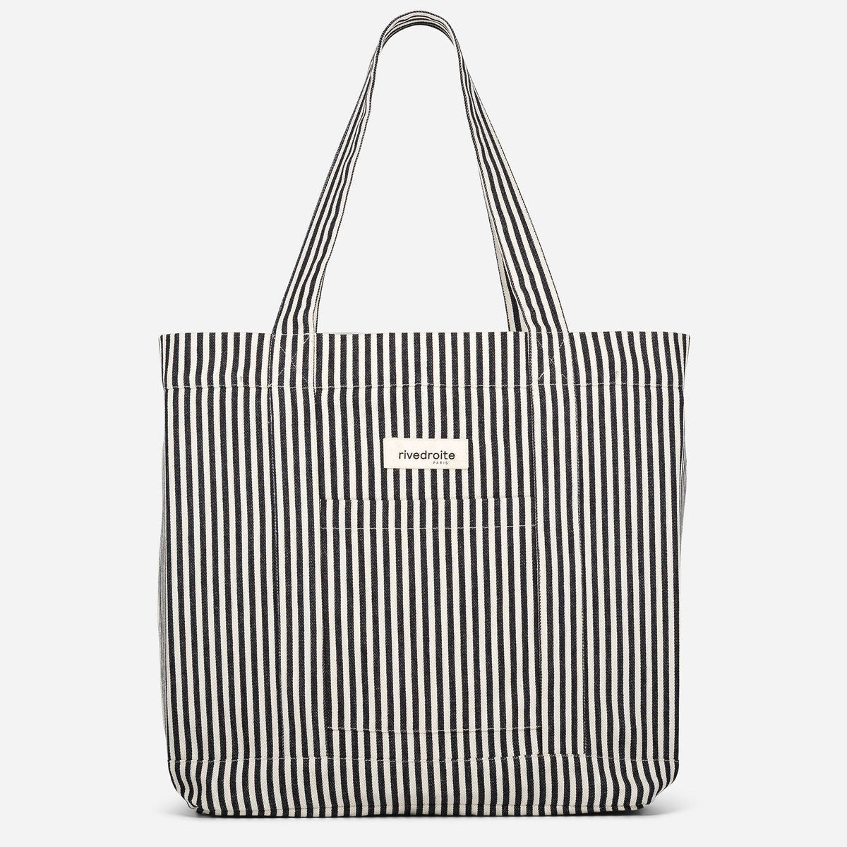 Amelot - Rayé Noir - Coton recyclé