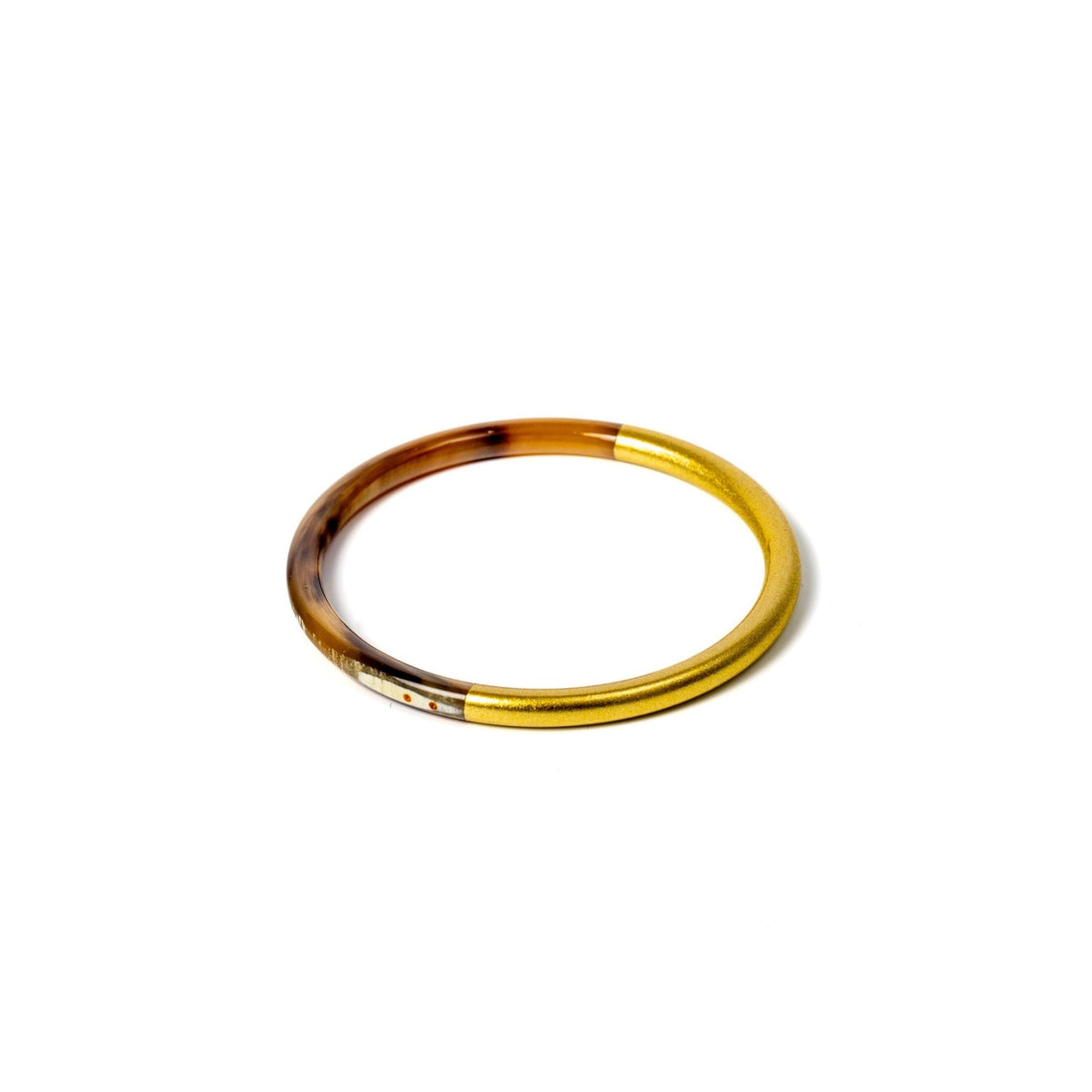 Joe Fin à l'unité - Doré - bracelet en corne bicolore