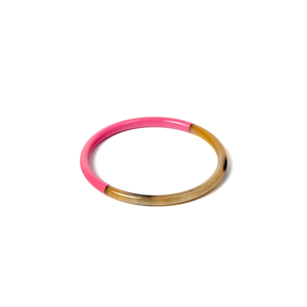 Joe Fin à l'unité - Malabar - bracelet en corne bicolore
