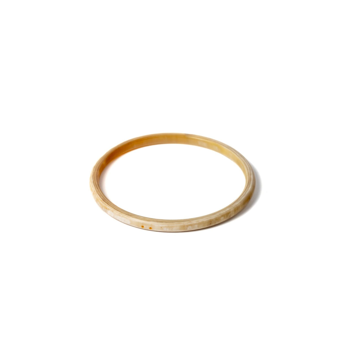 Joe Fin à l'unité - Naturel Clair - bracelet en corne bicolore