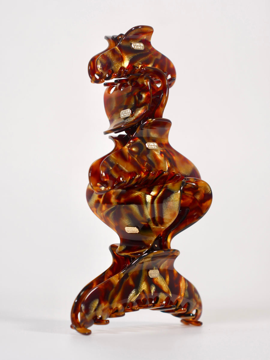 Pince very classique 3,5 cm - Marron doré