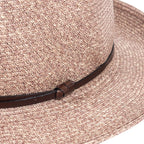 Chapeau Papier et Lien Cuir - Cacao