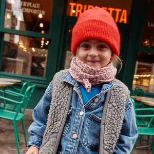 Grand Foulard Bianca - Leopard Candy Pink