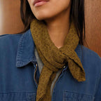 Petit Foulard Bianca - Mini Leopard Tapenade