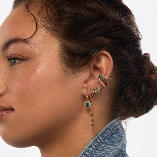 Green Dynasty Or - Boucles d'oreilles