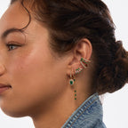 Green Ventaglio Or - Boucles d'oreilles
