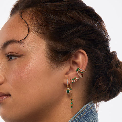 Green Rialto Or - Boucles d'oreilles