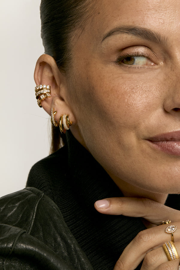 Groove Triplet Sofia Or - Boucles d'oreilles