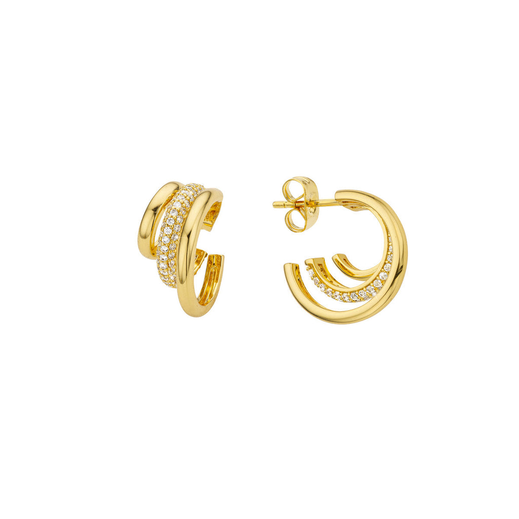 Groove Triplet Sofia Or - Boucles d'oreilles