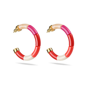 Boucles d'oreilles - Vermelha - Bola