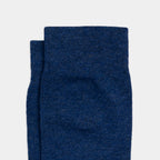 CBA05 Chaussettes unies en bambou - Bleu chiné - Homme
