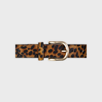 CFC05- Ceinture femme en cuir unie - Léopard