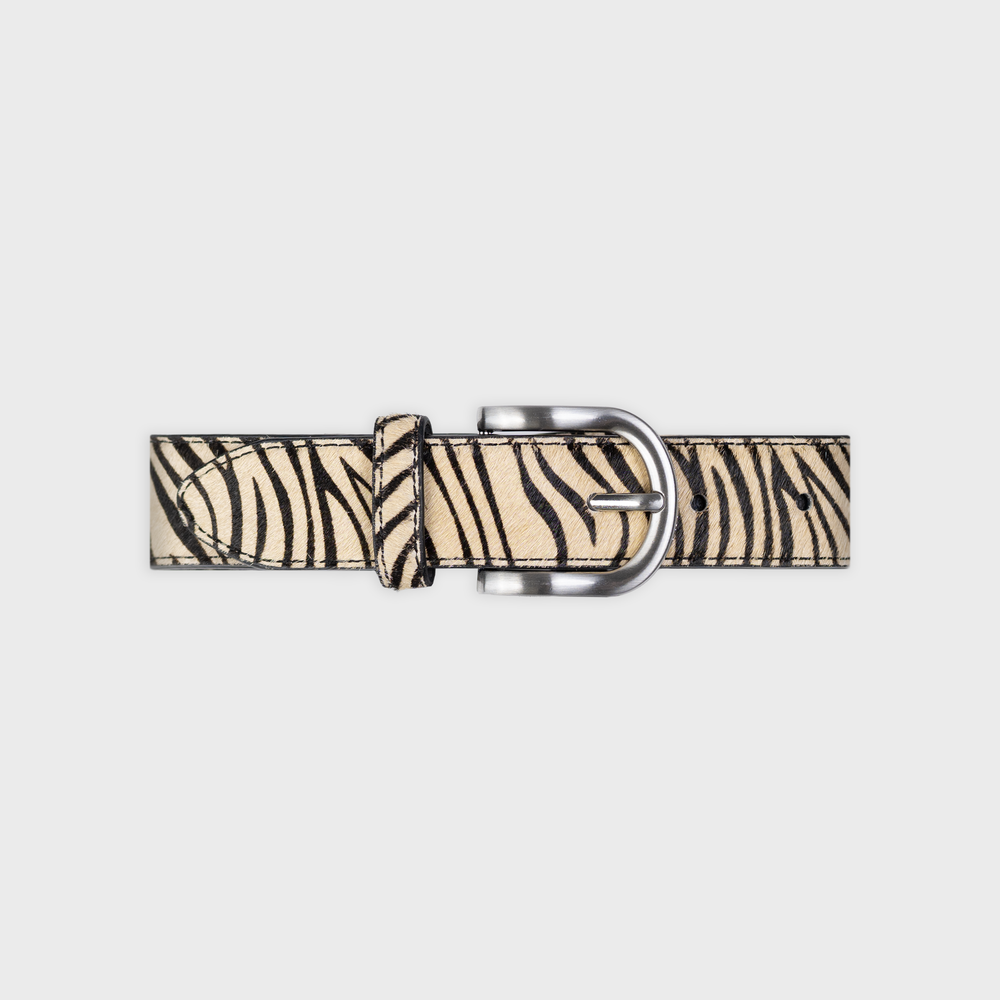 CFC06 - Ceinture femme en cuir unie - Zebre