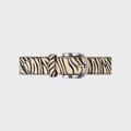 CFC06 - Ceinture femme en cuir unie - Zebre