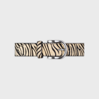 CFC06 - Ceinture femme en cuir unie - Zebre