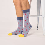 CHA17 - Chaussettes animaux en coton peigné - Homme