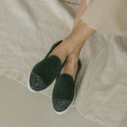 Chaussons Kaki Paillettes - Femme