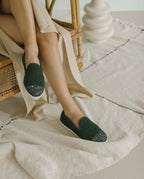 Chaussons Kaki Paillettes - Femme