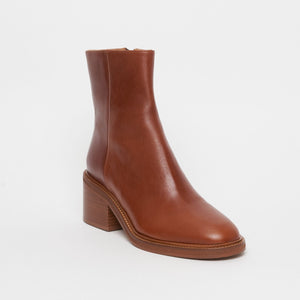 Bottine Clemence - Cuir Cognac