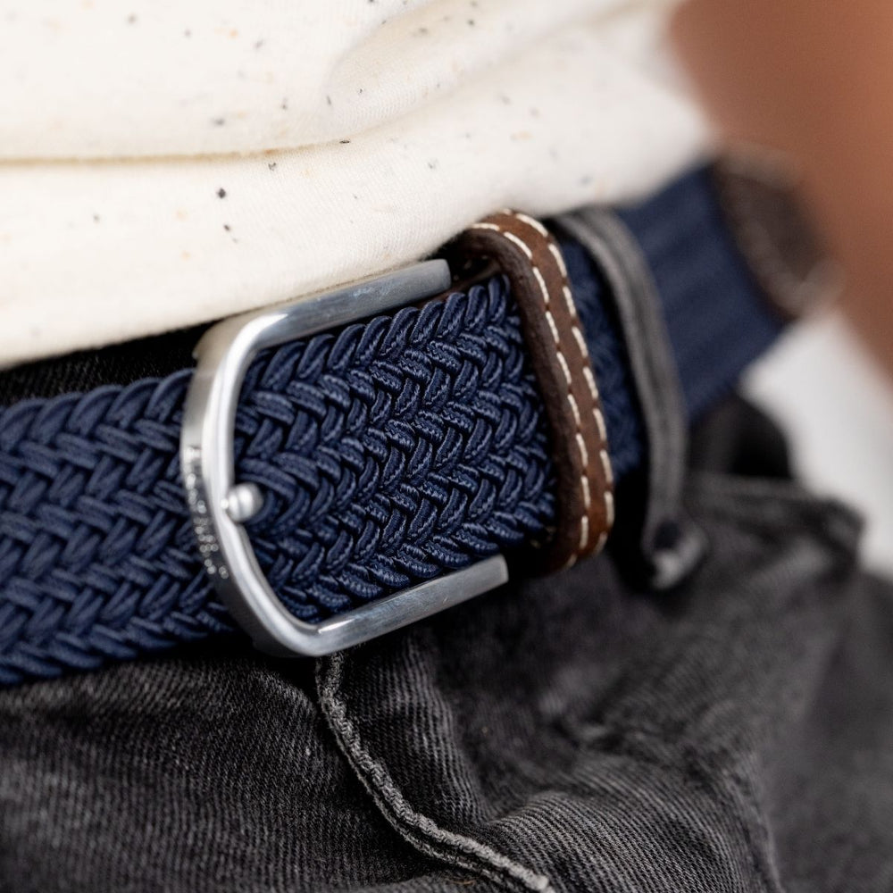 Bleu Ardoise - Ceinture Tressée