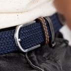 Bleu Ardoise - Ceinture Tressée