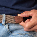 Beige Taupe - Ceinture Tressée