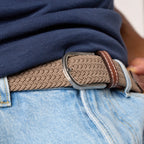 Beige Taupe - Ceinture Tressée
