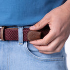 Lie de Vin - Ceinture Tressée