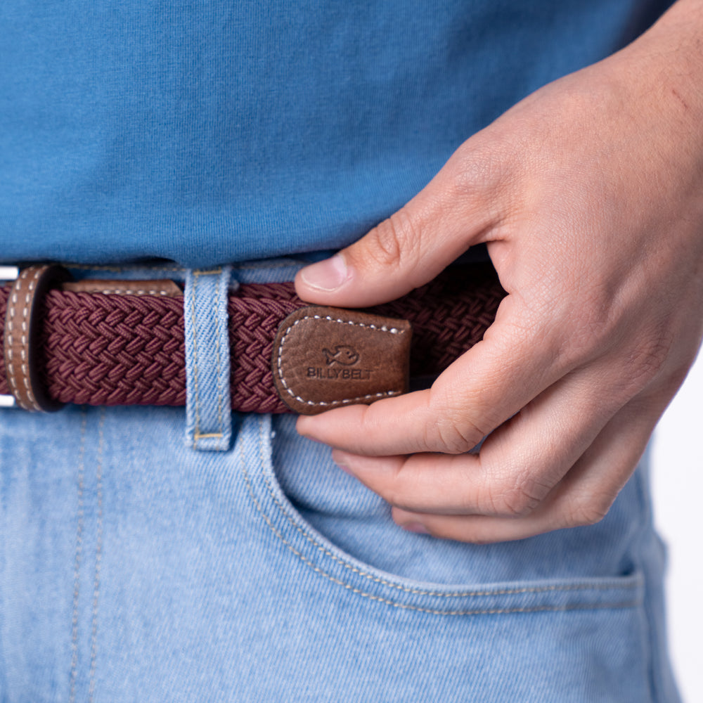 Lie de Vin - Ceinture Tressée