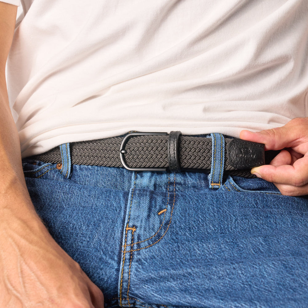 Gris anthracite - Ceinture Tressée
