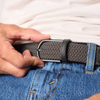 Gris anthracite - Ceinture Tressée