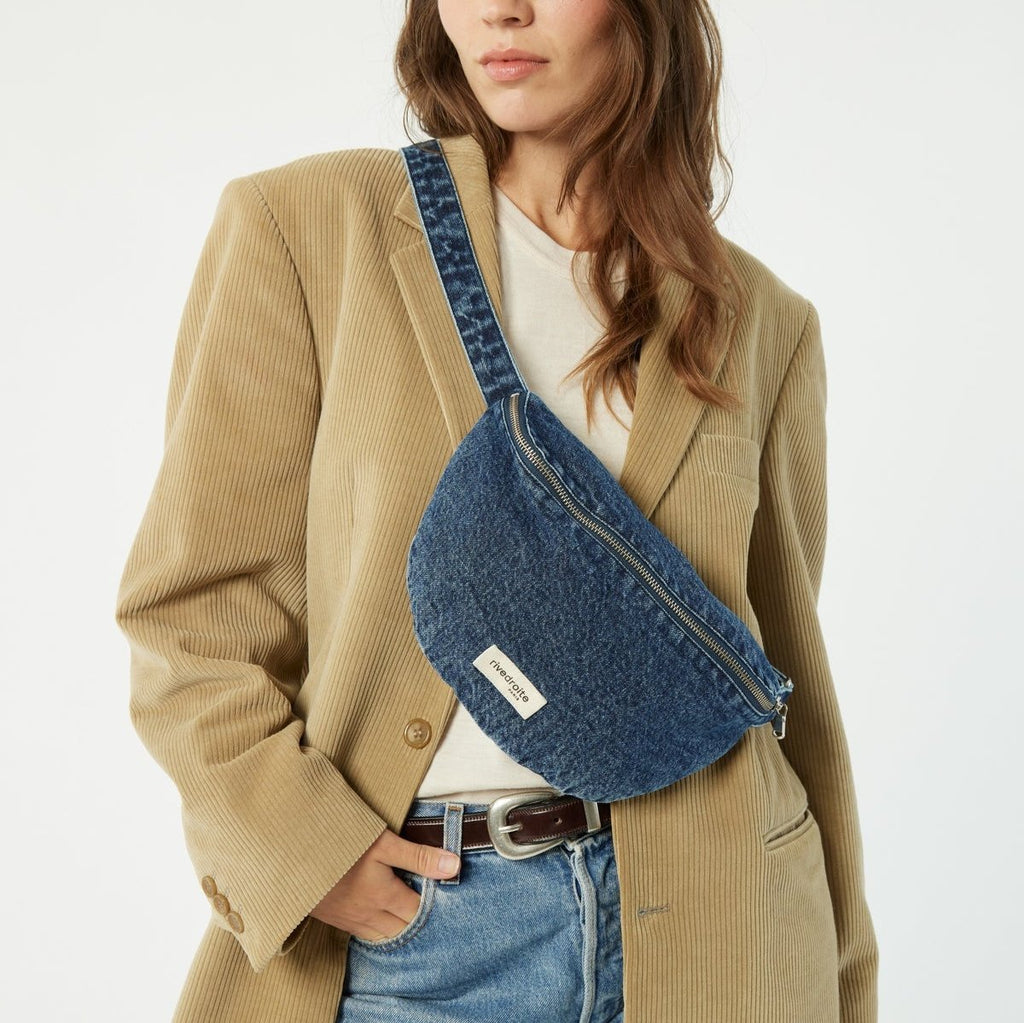 Custine - Aged Denim - Banane en coton