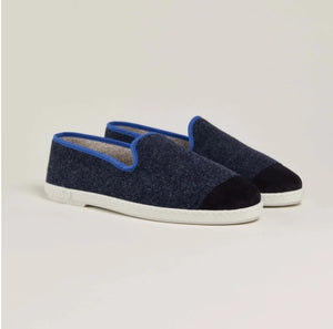 Chausson en laine, marine océan - Homme