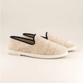 Chausson en laine, beige marine - Homme